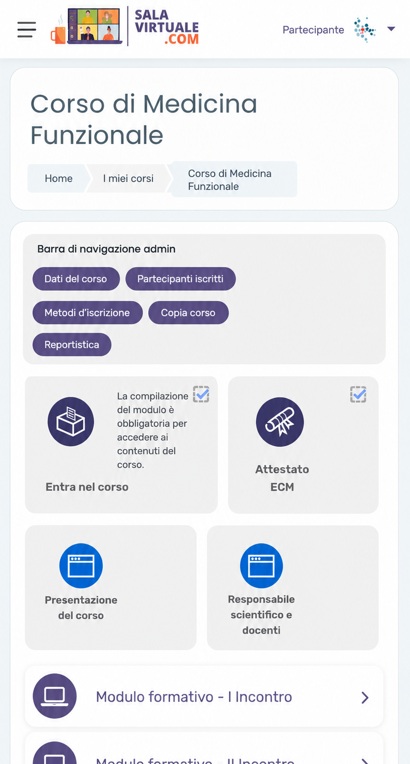 Interfaccia Mobile